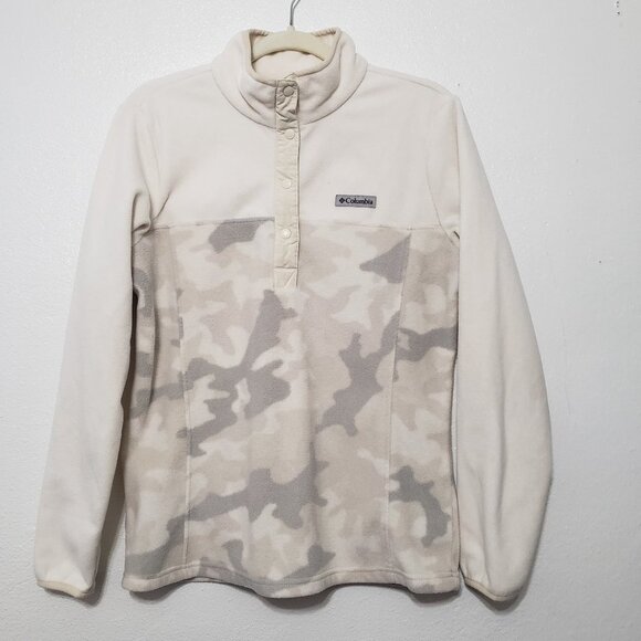 Columbia Button Snap Fleece Pullover - Picture 1 of 8